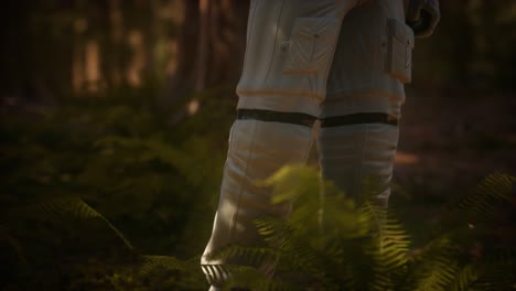 lonely-Astronaut-in-dark-forest